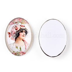 Glass Cabochons&nbsp;GGLA-T004-01-O