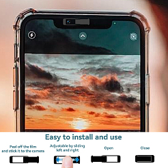 3Pcs ABS Plastic Self-Adhesive Webcam Covers&nbsp;FIND-PS0001-01A