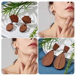 DIY Geometry Drop Earring Making Kits&nbsp;DIY-SZ0008-13