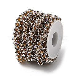 304 Stainless Steel Glass Link Chains&nbsp;CHS-L029-10P-01