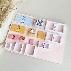 6Pcs Plastic Clay Pressed Molds&nbsp;DIY-SC0031-27