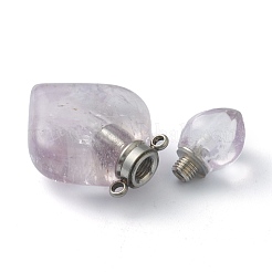 Natural Amethyst Pendants&nbsp;G-B009-25P-A