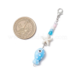 Handmade Porcelain Pendant Decorations&nbsp;HJEW-JM03211-02