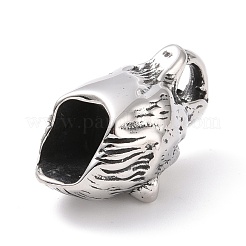 Tibetan Style 304 Stainless Steel Manual Polishing Cord Ends&nbsp;STAS-G276-15AS