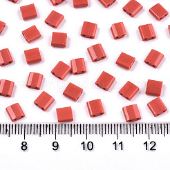 FGB 2-Hole Glass Seed Beads&nbsp;X-SEED-S031-L-ST45