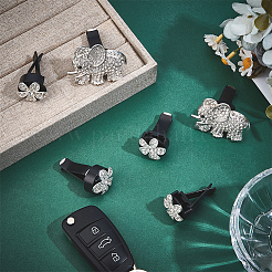6Pcs Alloy Rhinestone Car Air Vent Clips&nbsp;HJEW-OC00240