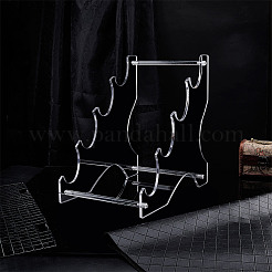 4-Tier Acrylic Sword Katana Holder Stands&nbsp;ODIS-WH0017-108