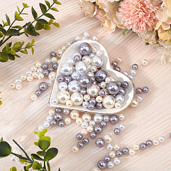 222Pcs 9 Styles ABS Plastic Imitation Pearl Round Beads&nbsp;KY-GO0001-03