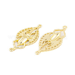 Rack Plating Brass Connector Charms&nbsp;KK-P269-18G
