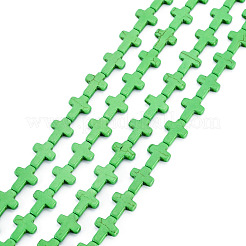 4 Strands Synthetic Turquoise Dyed Beads Strands&nbsp;G-TA0003-29E
