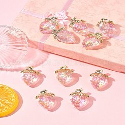 10Pcs Transparent Acrylic Pendants&nbsp;MACR-FS0002-08B