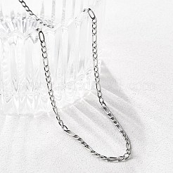 Non-Tarnish 304 Stainless Steel Figaro Chain Necklaces&nbsp;STAS-K168-02P