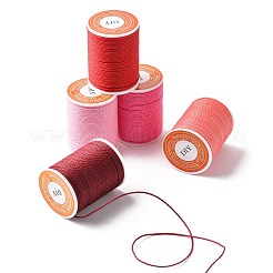 5 Rolls 5 Colors Round Waxed Polyester Cord&nbsp;YC-FS0001-02E