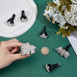 6Pcs Alloy Rhinestone Car Air Vent Clips&nbsp;HJEW-OC00240