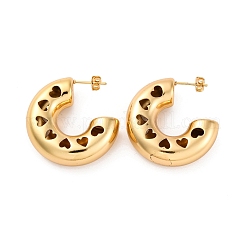 C-Shaped 304 Stainless Steel Stud Earrings for Women&nbsp;EJEW-A125-01G