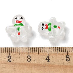 Christmas Transparent Glass Beads Strands&nbsp;LAMP-M021-02B