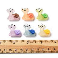 20Pcs Snail Resin Pendants&nbsp;RESI-FS0002-12
