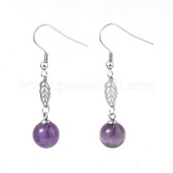 Natural Mixed Stone Dangle Earrings&nbsp;EJEW-JE01816