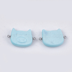 Handmade Porcelain Links connectors&nbsp;PORC-T002-66D