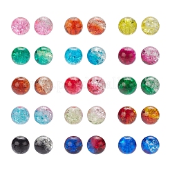 450Pcs 15 Colors Spray Painted Crackle Glass Beads&nbsp;CCG-YW0001-04