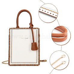 DIY Rectangle PU Leather Knitting Crochet Bags&nbsp;DIY-WH0196-48B