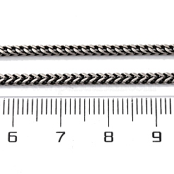 2MM 304 Stainless Steel Wheat Chain Necklaces&nbsp;NJEW-Q013-15B