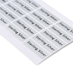 PET Sterling Silver Stickers&nbsp;DIY-NH002-01A
