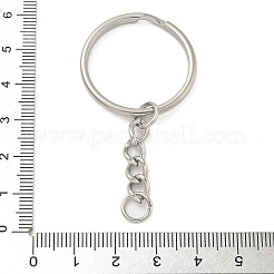 304 Stainless Steel Split Key Rings&nbsp;KEYC-M035-01P