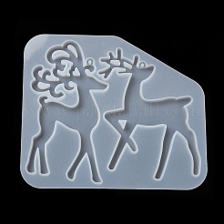 DIY Christmas Reindeer Pendant Silhouette Silicone Molds&nbsp;DIY-P075-C03