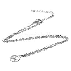 Non-Tarnish 201 Stainless Steel Pendants Necklaces&nbsp;NJEW-S063-TN505-12