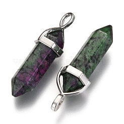 Natural Ruby in Zoisite Double Terminated Pointed Pendants&nbsp;G-F295-04N