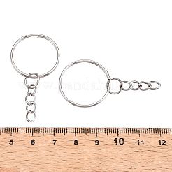 Iron Split Key Rings with Chain&nbsp;FIND-B028-19P