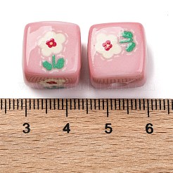 Printed Opaque Acrylic Beads&nbsp;SACR-A009-01C