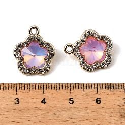 UV Plating Alloy Glass Pendants&nbsp;FIND-K032-28G