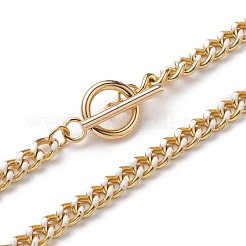 Brass Curb Chain Necklaces&nbsp;NJEW-JN03097-02