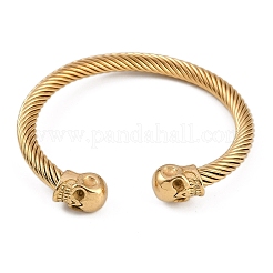 Ion Plating(IP) 304 Stainless Steel Cuff Bangles for Women&nbsp;STAS-M023-11G