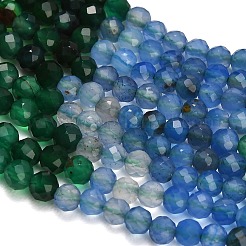 Gradient Color Natural Chalcedony Beads Strands&nbsp;GG-NH0004-A01-01B