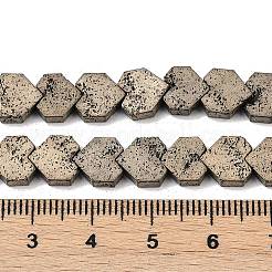 Electroplated Natural Lava Rock Beads Strands&nbsp;G-K388-04A-08