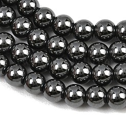 Synthetic Non-magnetic Hematite Beads Strands&nbsp;GG-CBAB93D-B01-5mm