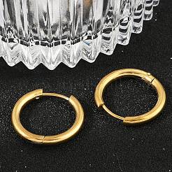 202 Stainless Steel Huggie Hoop Earrings&nbsp;EJEW-F111A-18mm-G