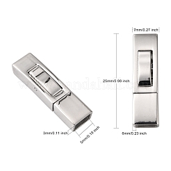 Tarnish Resistant 304 Stainless Steel Bayonet Clasps&nbsp;STAS-F122-34P