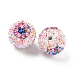Round Resin Rhinestone Beads&nbsp;OACR-Z035-01A