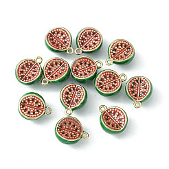 Brass Enamel Charms&nbsp;KK-G462-21LG