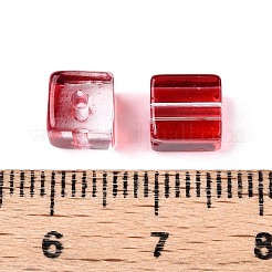 Baking Paint Transparent Glass Beads&nbsp;DGLA-N005-01A-09