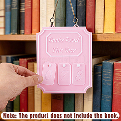 Plastic Books Read This Year Bookshelf Counter Bookish Decoration&nbsp;AJEW-WH0596-877B