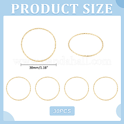 30Pcs Brass Linking Rings&nbsp;KK-UN0002-64