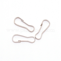 Stainless Steel Keychain Clasp Findings&nbsp;STAS-WH0016-08B-P