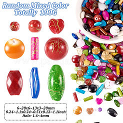 100G Opaque Imitation Gemstone Acrylic Beads&nbsp;MACR-TA0001-53