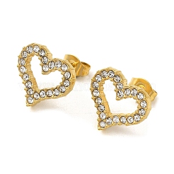 PVD Vacuum Plating 304 Stainless Steel Stud Earring&nbsp;EJEW-C099-05G