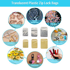 60Pcs 6 Styles Translucent Plastic Resealable Packaging Bags&nbsp;OPP-TADJ0001-02